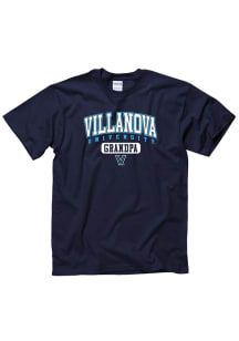 Villanova Wildcats Navy Blue Grandpa Short Sleeve T Shirt