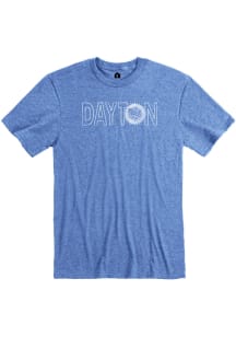 Dayton Blue Flag Wordmark Short Sleeve T Shirt