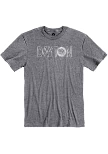 Dayton Grey Flag Wordmark Short Sleeve T Shirt