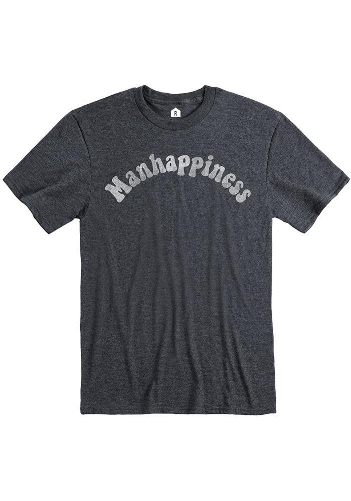 Manhattan Grey Manhappiness Short Sleeve T Shirt