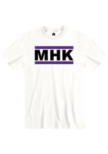 Manhattan White MHK Block Short Sleeve T Shirt
