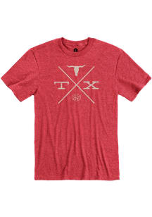 Texas Red Longhorn Crossing Short Sleeve T Shirt