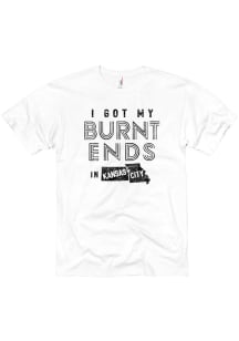 Kansas City White Burnt Ends Short Sleeve T Shirt