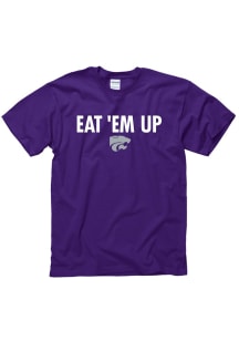 K-State Wildcats Purple Eat Em Up Short Sleeve T Shirt