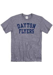 Dayton Flyers Navy Blue Arch Team Name Short Sleeve Fashion T Shirt