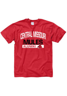 Central Missouri Mules Red Alumni Short Sleeve T Shirt