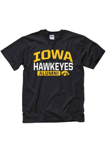 Iowa Hawkeyes Black Alumni Short Sleeve T Shirt