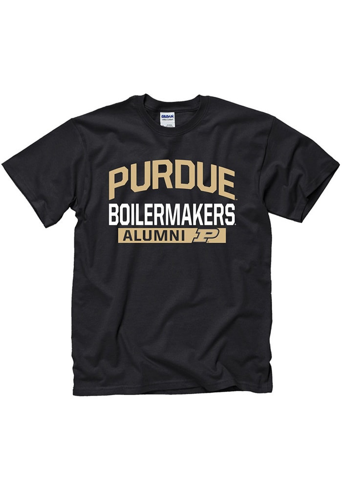 Purdue Boilermakers Black Alumni Short Sleeve T Shirt
