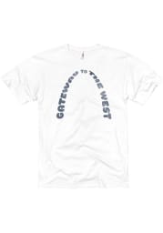St Louis White Gateway to the West Arch Short Sleeve T Shirt