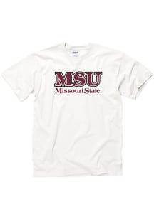 Missouri State Bears White Alternate Logo Short Sleeve T Shirt