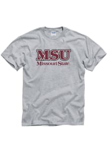 Missouri State Bears Grey Alternate Logo Short Sleeve T Shirt