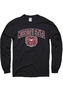 Missouri State Bears Black ARCH MASCOT Long Sleeve T Shirt