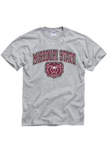 Missouri State Bears Grey ARCH MASCOT Short Sleeve T Shirt