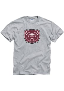 Missouri State Bears Grey PRIMARY LOGO Short Sleeve T Shirt