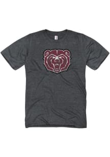 Missouri State Bears Grey Distressed Big Logo Short Sleeve T Shirt