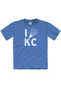 Kansas City Youth Blue I Shuttlecock KC Short Sleeve T Shirt