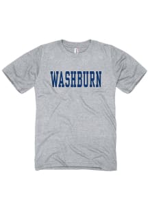 Washburn Ichabods Grey Team Short Sleeve T Shirt
