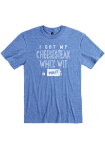 Philadelphia Blue Cheesesteak Whiz Wit Short Sleeve T Shirt