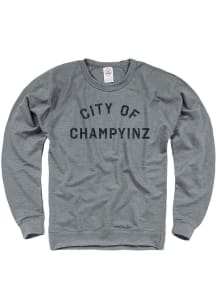 Pittsburgh Mens Grey Champyinz Long Sleeve Crew Sweatshirt