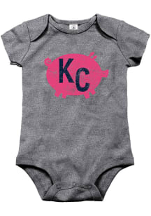 Kansas City Baby Grey KC Pig One Piece
