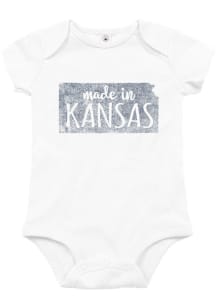 Kansas Baby White Made In Short Sleeve One Piece