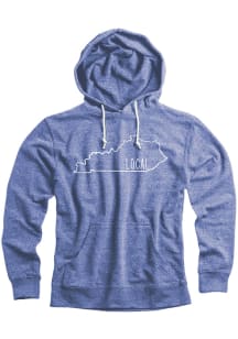 Kentucky Blue State Local Long Sleeve Hood Sweatshirt
