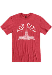 Topeka Red Capitol Building Short Sleeve T Shirt