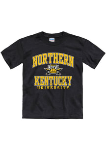 Northern Kentucky Norse Youth Black #1 Design Short Sleeve T-Shirt