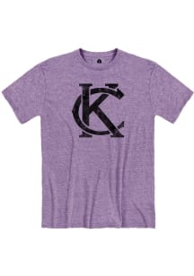 Kansas City Purple Monogram Short Sleeve T Shirt