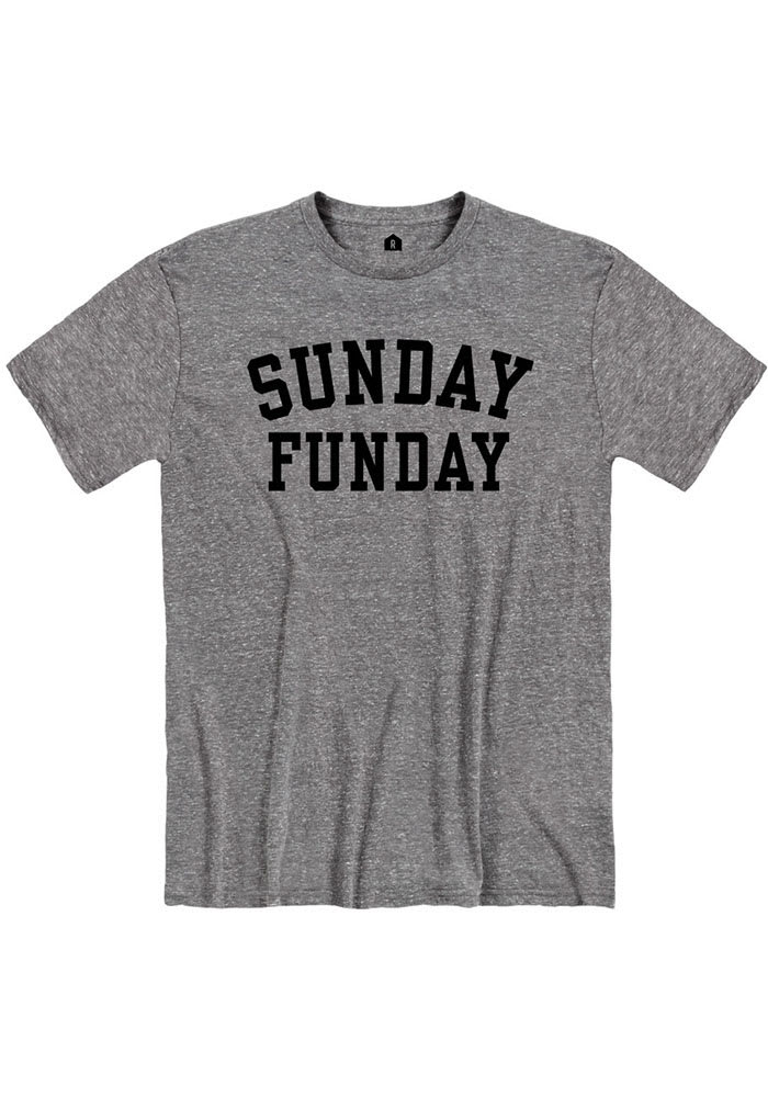 Grey Sunday Funday Short Sleeve T Shirt