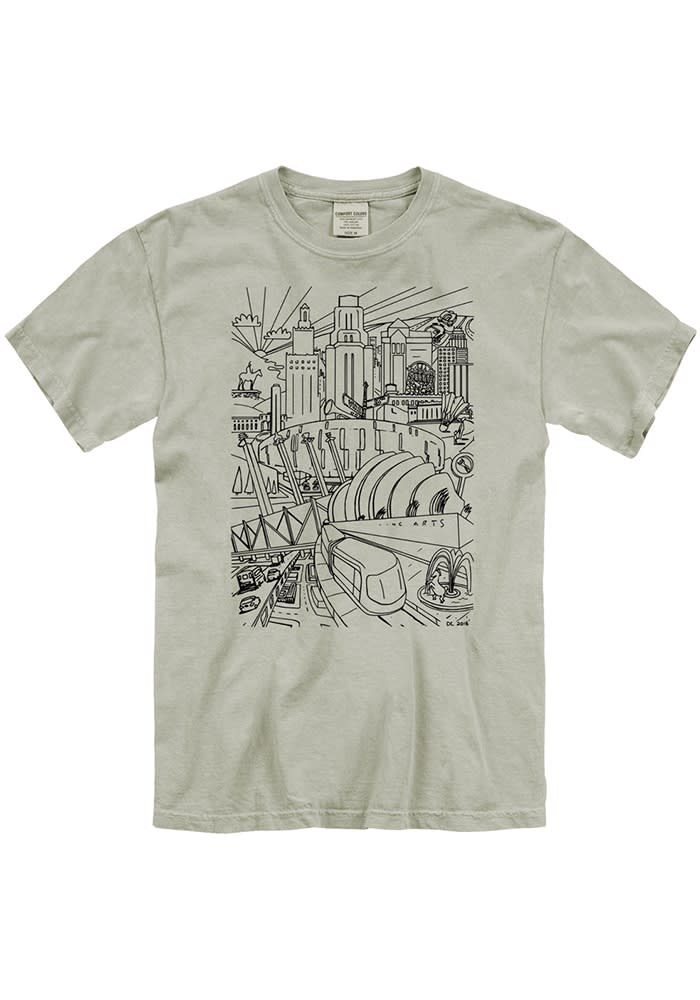 Kansas City Sandstone Cityscape Comfort Short Sleeve T Shirt