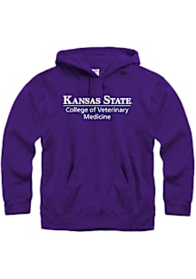 K-State Wildcats Mens Purple College Long Sleeve Hoodie