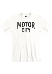 Detroit White Motor City Short Sleeve T Shirt