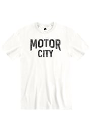 Detroit White Motor City Short Sleeve T Shirt