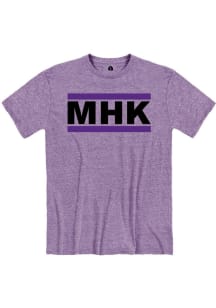 Manhattan Purple MHK Block Short Sleeve T Shirt