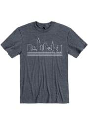 Cleveland Navy Skyline Short Sleeve T Shirt