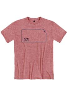 Kansas Red Local State Short Sleeve T Shirt