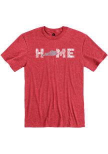 Kentucky Red Wood Grain Home Short Sleeve T Shirt