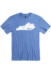 Kentucky Royal State Shape Love Short Sleeve T Shirt