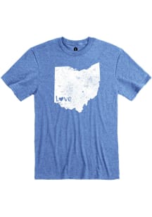 Ohio Royal State Shape Love Short Sleeve T Shirt