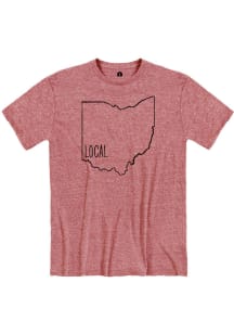 Ohio Red Local State Short Sleeve T Shirt