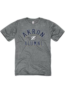 Akron Zips Grey Heathered Alumni Short Sleeve T Shirt