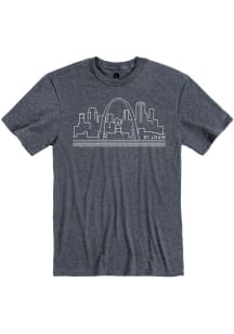 St Louis Navy Skyline Short Sleeve T Shirt