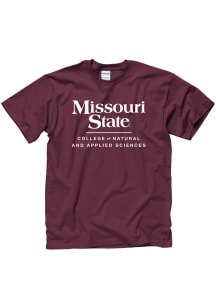 Missouri State Bears Maroon College of Natural and Applied Sciences Short Sleeve T Shirt