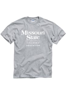 Missouri State Bears Grey College of Education Short Sleeve T Shirt