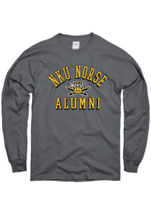 Northern Kentucky Norse Grey Alumni Number One Design Long Sleeve T Shirt
