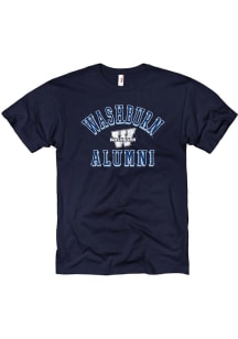 Washburn Ichabods Navy Blue Heathered Alumni Short Sleeve T Shirt