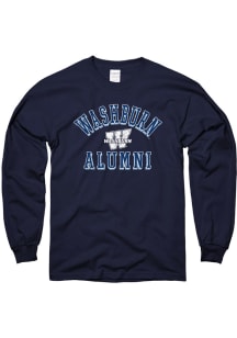 Washburn Ichabods Navy Blue Alumni Long Sleeve T Shirt