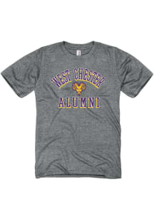 West Chester Golden Rams Grey Heathered Alumni Short Sleeve T Shirt