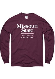 Missouri State Bears Maroon College of Education Long Sleeve T Shirt